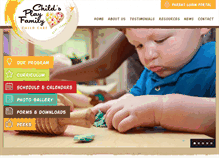 Tablet Screenshot of childsplayfamily-childcare.com